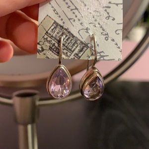 Beautiful big amethyst earrings 925